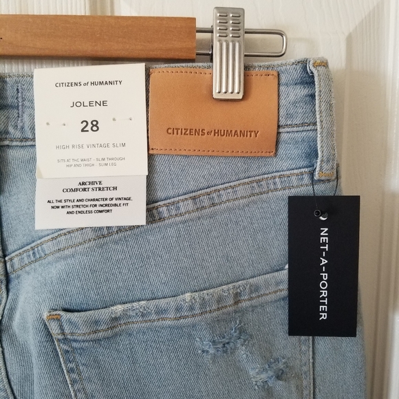 Citizens of Humanity Jolene High Waist Size 28 Ace High Wash Light Denim - Picture 2 of 8